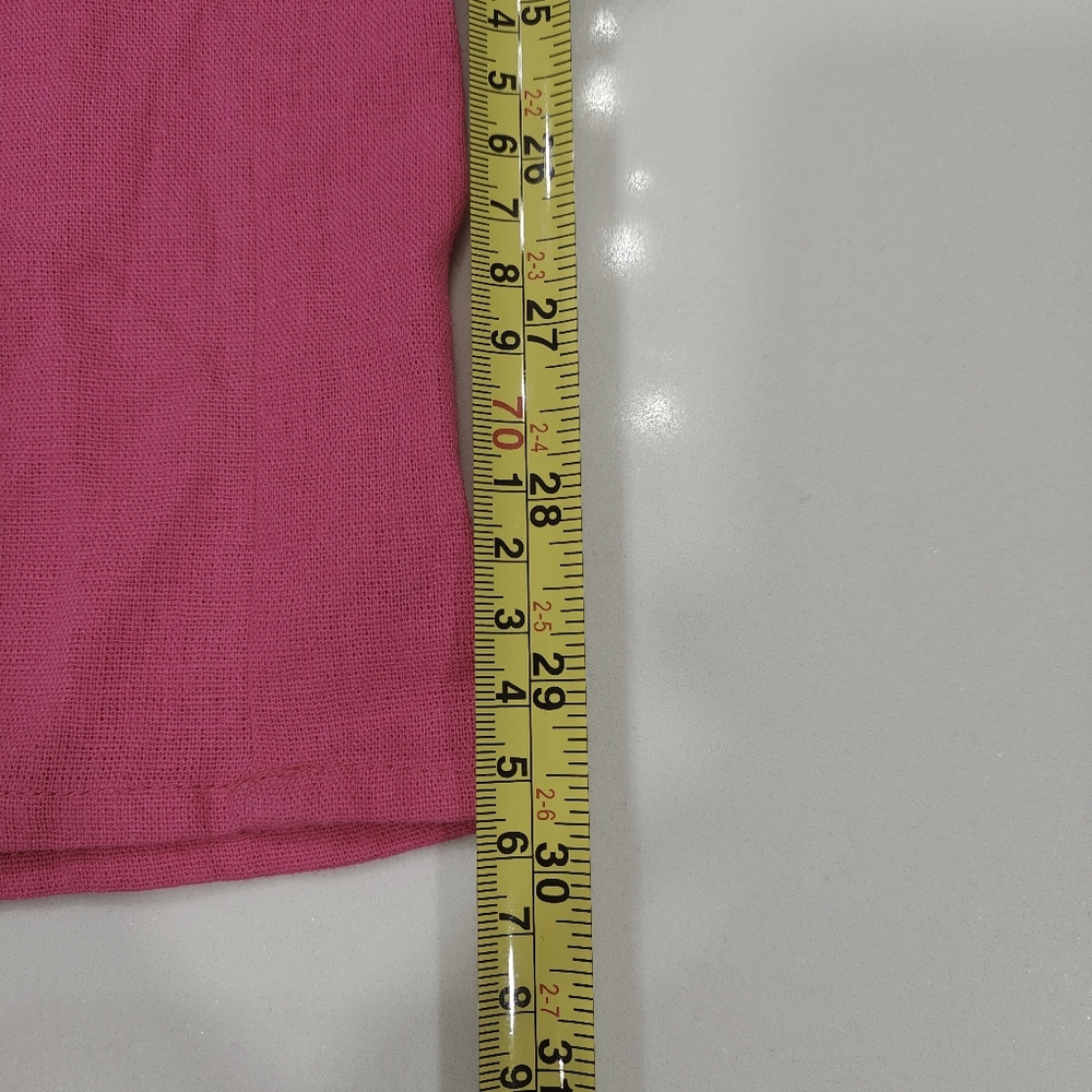 G by Giuliana~Women Hot Pink Linen Wide Leg Pant Jumpsuit~Barbiecore~Preppy~XS - Picture 9 of 9